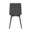 Jídelní židle, černá, látka vintage, CT-281 BK3