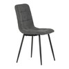 Jídelní židle, šedá, látka, CT-281 GREY2