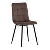 Jídelní židle, hnědá, sametová látka, CT-281 BR4
