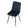 Jídelní židle, modrá, sametová látka, CT-281 BLUE4
