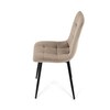 Jídelní židle, krémová, sametová látka, CT-281 CRM4