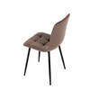 Jídelní židle, hnědá, sametová látka, CT-281 BR4