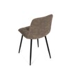 Jídelní židle, hnědá, látka vintage, CT-281 BR3