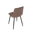 Jídelní židle, hnědá, sametová látka, CT-281 BR4