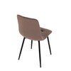 Jídelní židle, hnědá, sametová látka, CT-281 BR4