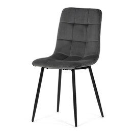 Jídelní židle, šedá, sametová látka, CT-281 GREY4