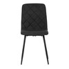 Jídelní židle, černá, látka, CT-283 BK2