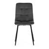Jídelní židle, šedá, sametová látka, CT-281 GREY4