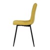 Jídelní židle, žlutá, látka, CT-281 YEL2