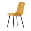 Jídelní židle, žlutá, sametová látka, CT-281 YEL4