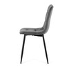 Jídelní židle, šedá, sametová látka, CT-281 GREY4