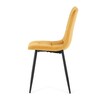 Jídelní židle, žlutá, sametová látka, CT-281 YEL4