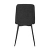 Jídelní židle, černá, látka, CT-283 BK2