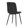 Jídelní židle, černá, látka, CT-283 BK2