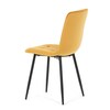 Jídelní židle, žlutá, sametová látka, CT-281 YEL4