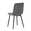 Jídelní židle, šedá, sametová látka, CT-281 GREY4
