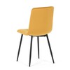 Jídelní židle, žlutá, sametová látka, CT-281 YEL4