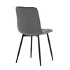 Jídelní židle, šedá, sametová látka, CT-281 GREY4