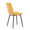Jídelní židle, žlutá, sametová látka, CT-281 YEL4