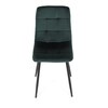 Jídelní židle, zelená, sametová látka, CT-281 GRN4