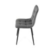 Jídelní židle, šedá, sametová látka, CT-281 GREY4