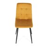 Jídelní židle, žlutá, sametová látka, CT-281 YEL4