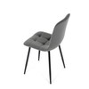 Jídelní židle, šedá, sametová látka, CT-281 GREY4