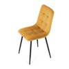 Jídelní židle, žlutá, sametová látka, CT-281 YEL4
