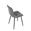 Jídelní židle, šedá, sametová látka, CT-281 GREY4