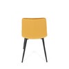 Jídelní židle, žlutá, sametová látka, CT-281 YEL4