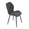 Jídelní židle, šedá, látka, CT-285 GREY2