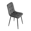 Jídelní židle, šedá, sametová látka, CT-281 GREY4