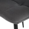 Jídelní židle, šedá, sametová látka, CT-281 GREY4