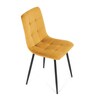 Jídelní židle, žlutá, sametová látka, CT-281 YEL4