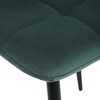 Jídelní židle, zelená, sametová látka, CT-281 GRN4