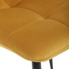 Jídelní židle, žlutá, sametová látka, CT-281 YEL4