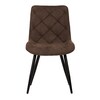 Jídelní židle, hnědá, látka, CT-382 BR2
