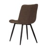 Jídelní židle, hnědá, látka, CT-382 BR2