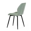 Jídelní židle, zelená, látka, CT-285 GRN2