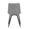 Jídelní židle, šedá, látka, CT-382 SIL2