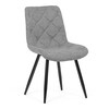 Jídelní židle, šedá, látka, CT-382 SIL2