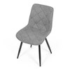 Jídelní židle, šedá, látka, CT-382 SIL2
