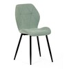 Jídelní židle, zelená, látka, CT-285 GRN2