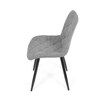 Jídelní židle, šedá, látka, CT-382 SIL2