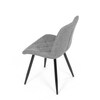 Jídelní židle, šedá, látka, CT-382 SIL2