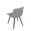 Jídelní židle, šedá, látka, CT-382 SIL2