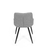 Jídelní židle, šedá, látka, CT-382 SIL2