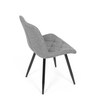 Jídelní židle, šedá, látka, CT-382 SIL2