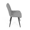 Jídelní židle, šedá, látka, CT-382 SIL2