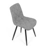 Jídelní židle, šedá, látka, CT-382 SIL2